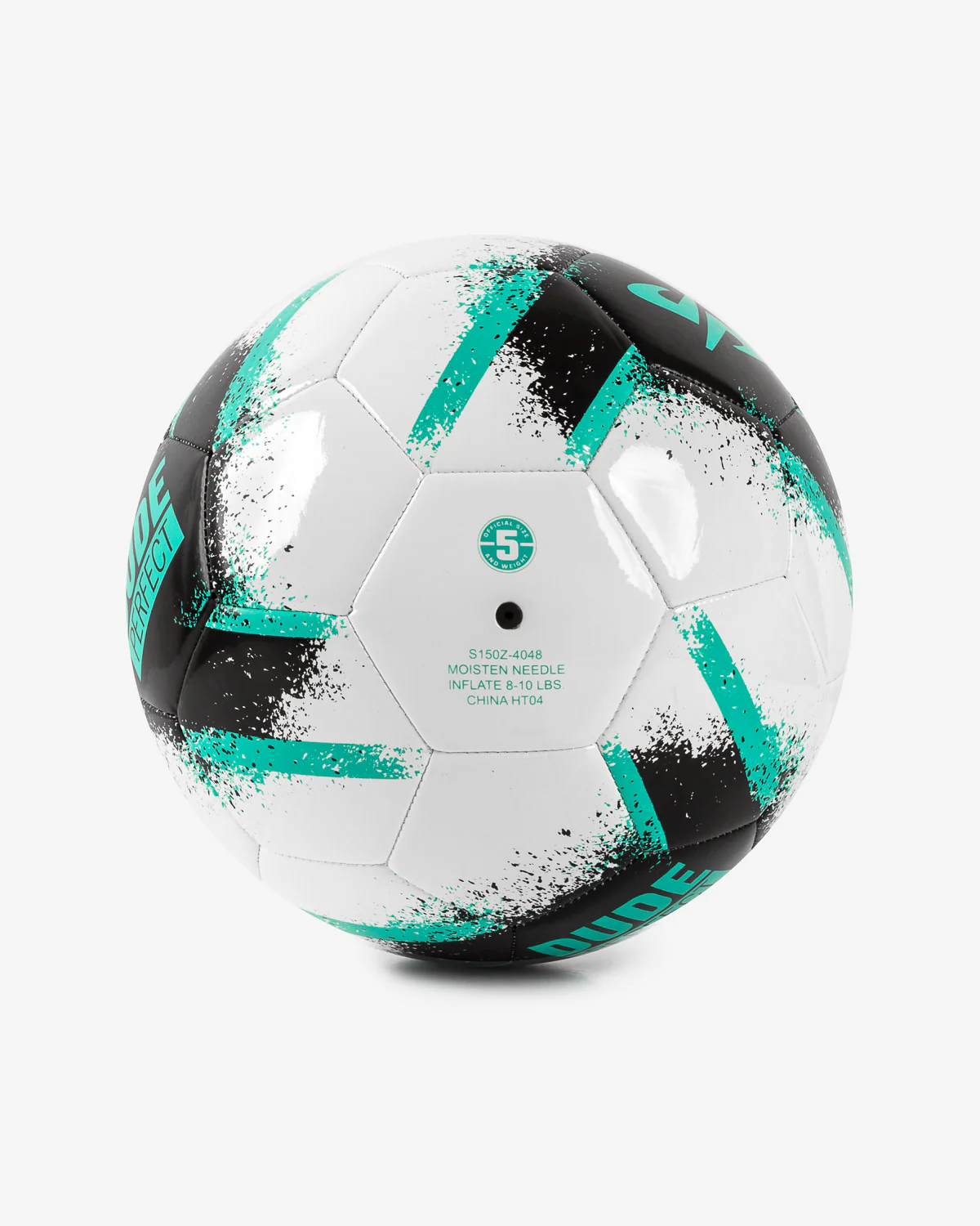 Dude Perfect Official Soccer Ball (White/Black/Mint) - Image 6