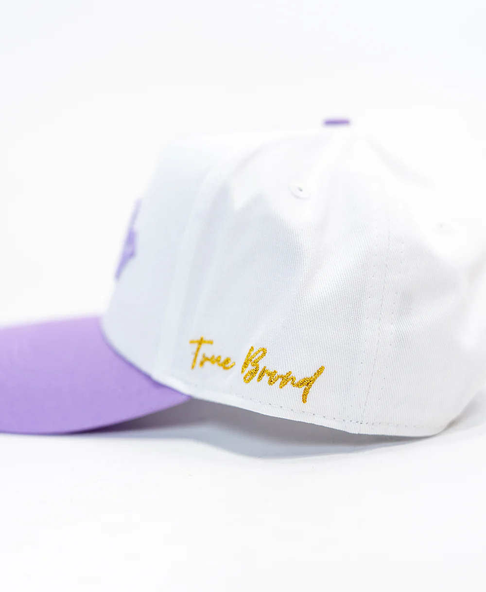 The DUDE Hat - White/Purple - Image 4
